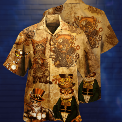 Cat Luxury Style - Hawaiian Shirt - Owl Ohh - Owl Ohh