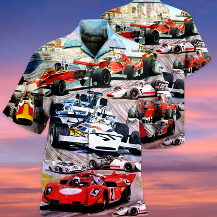 Formula One Car Racing Fast Cool Style - Hawaiian Shirt - Owl Ohh - Owl Ohh