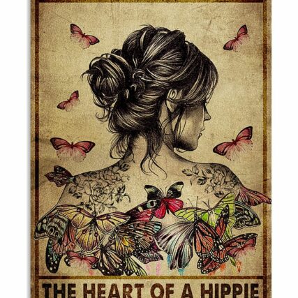 Butterfly She Has The Soul Of A Gypsy - Vertical Poster - Owl Ohh - Owl Ohh