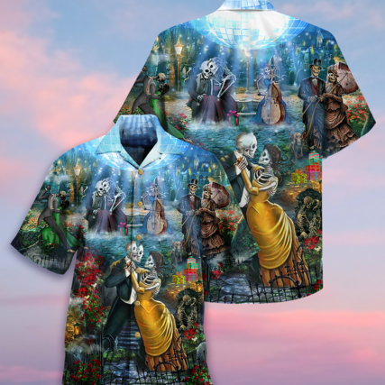 Skull Couple Dancing - Hawaiian Shirt - Owl Ohh - Owl Ohh