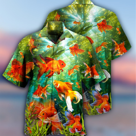 Fish Goldfish Beautiful Love It - Hawaiian Shirt - Owl Ohh - Owl Ohh