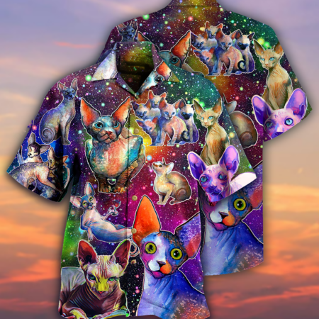 Cat To The Galaxy And Back - Hawaiian Shirt - Owl Ohh - Owl Ohh