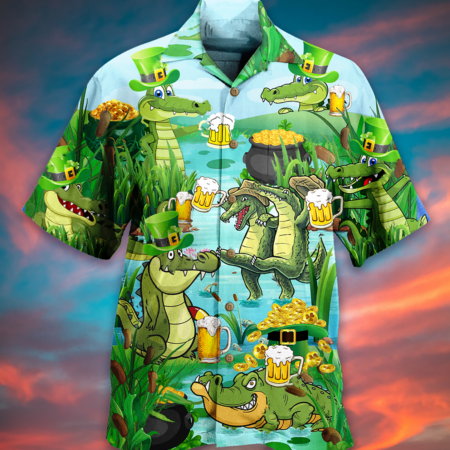 Beer Crocodile Loves Beer Everyday - Hawaiian Shirt - Owl Ohh - Owl Ohh