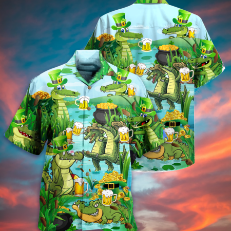 Beer Crocodile Loves Beer Everyday - Hawaiian Shirt - Owl Ohh - Owl Ohh