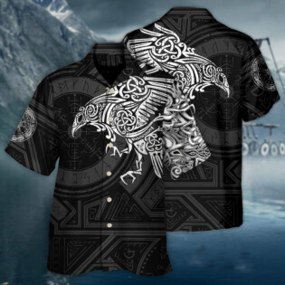 Viking Valhalla The Ravens - Hawaiian Shirt - Owl Ohh - Owl Ohh