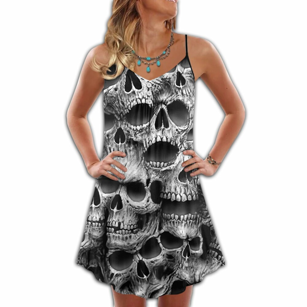Skull No Fear No Pain - Summer Dress - Owl Ohh - Owl Ohh
