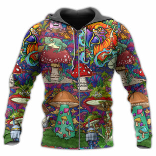 Hippie Mushroom Peace Lover - Hoodie - Owl Ohh - Owl Ohh