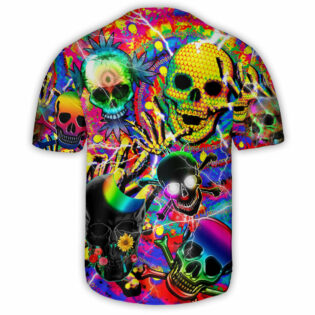 Skull Sweet Skull Say Hi - Baseball Jersey - Owl Ohh - Owl Ohh