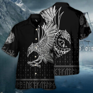 Viking Raven Odin Victory - Hawaiian Shirt - Owl Ohh - Owl Ohh