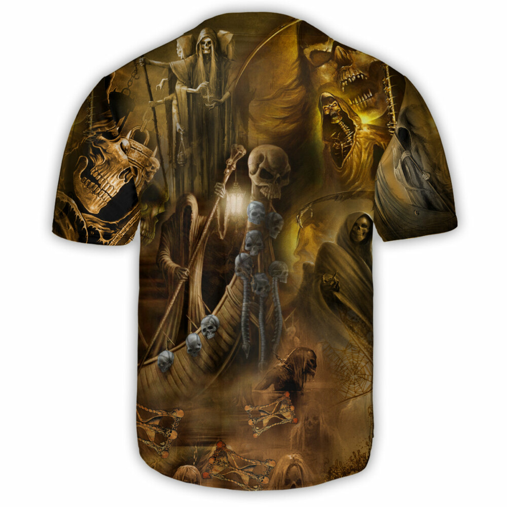Skull Go To Hell Skull - Baseball Jersey - Owl Ohh - Owl Ohh