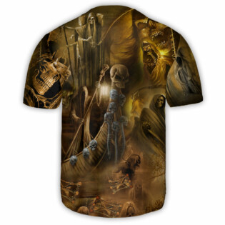 Skull Go To Hell Skull - Baseball Jersey - Owl Ohh - Owl Ohh