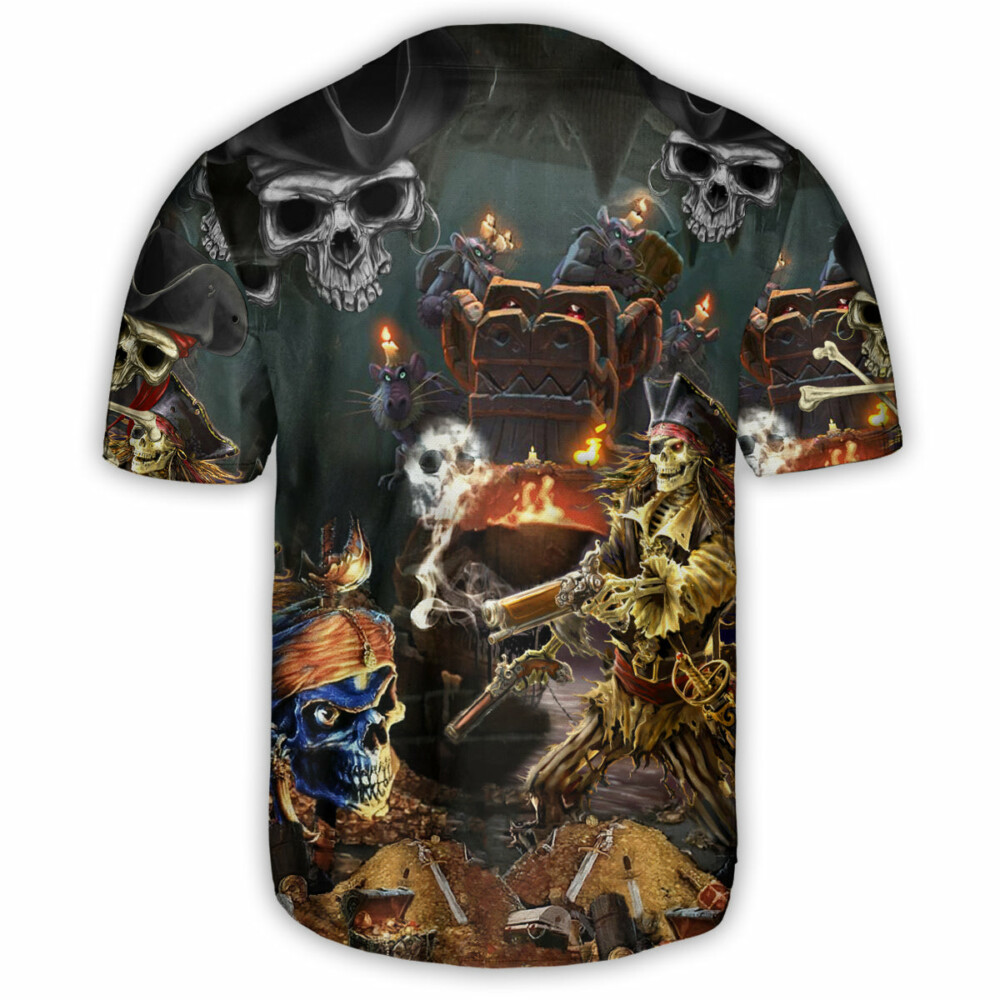 Skull Just A Chasing Booty Life - Baseball Jersey - Owl Ohh - Owl Ohh