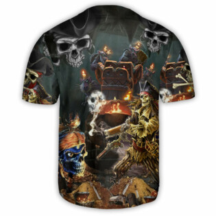 Skull Just A Chasing Booty Life - Baseball Jersey - Owl Ohh - Owl Ohh