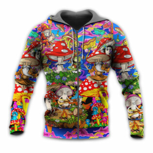 Hippie Mushroom Happy Together - Hoodie - Owl Ohh - Owl Ohh
