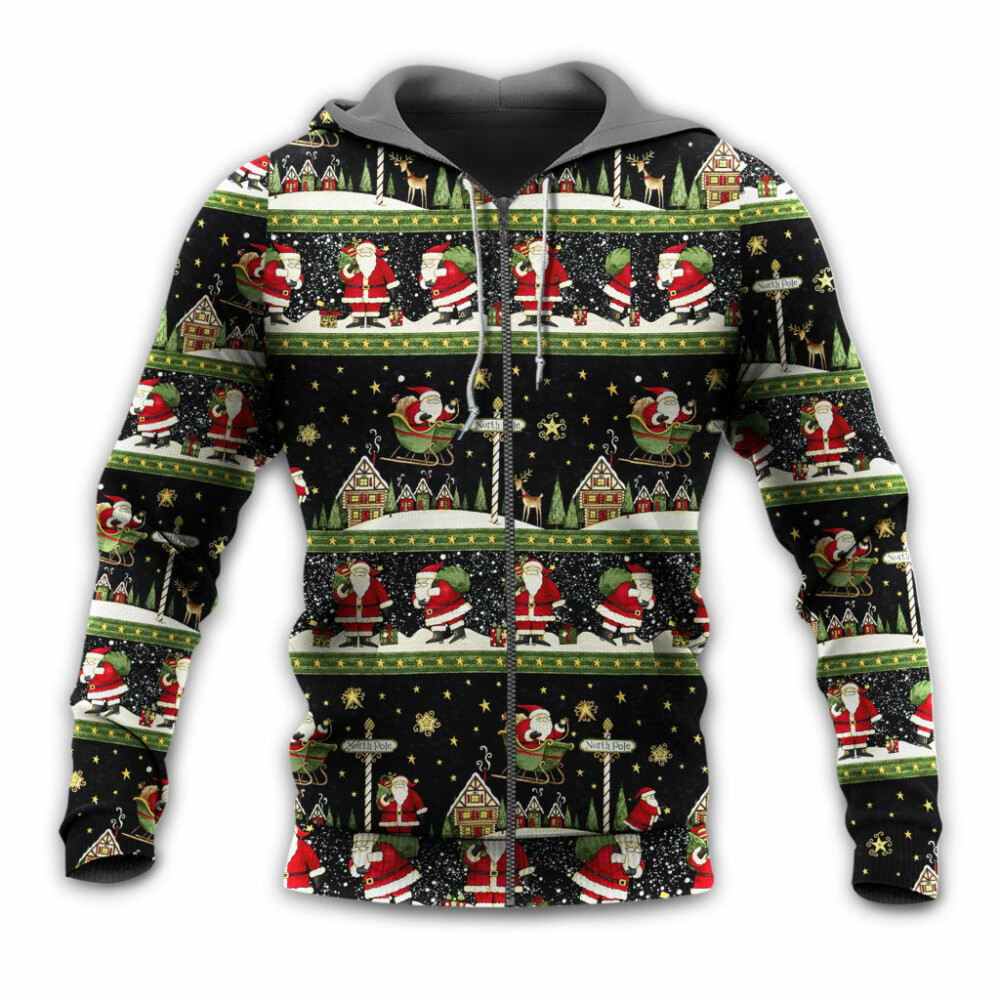 Christmas Santa Claus Big Night - Hoodie - Owl Ohh - Owl Ohh