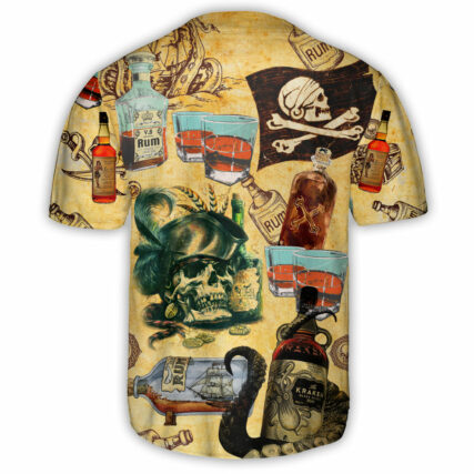 Skull Wine And Skull My Life - Baseball Jersey - Owl Ohh - Owl Ohh