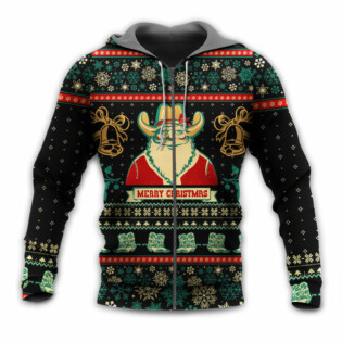 Christmas Cowboy Santa Christmas Old Man - Hoodie - Owl Ohh - Owl Ohh
