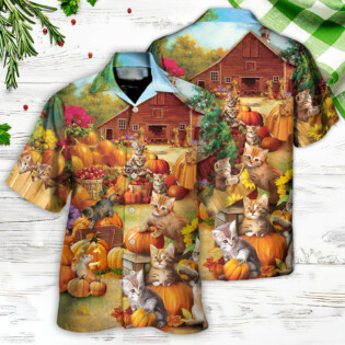 Thanksgiving Cat Wish You Happy Thanksgiving - Hawaiian Shirt - Owl Ohh for men and women, kids - Owl Ohh