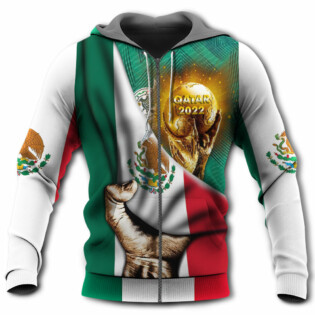 World Cup Qatar 2022 Mexico Will Be The Champion Flag Vintage - Hoodie - Owl Ohh - Owl Ohh