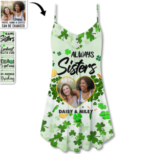 ST.Patrick's Day Shamlock Beer Lover - V-neck Sleeveless Cami Dress - Personalized Photo Gifts - Owl Ohh