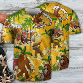 Bigfoot Summer Beer Funny - Baseball Jersey - Owl Ohh - Owl Ohh