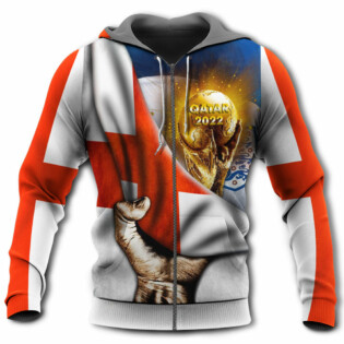 World Cup Qatar 2022 England Will Be The Champion Flag Vintage - Hoodie - Owl Ohh - Owl Ohh