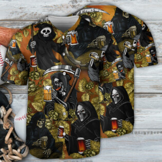 Beer Relax I Am Just Here For The Beer - Baseball Jersey - Owl Ohh - Owl Ohh