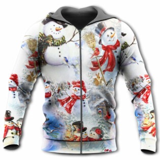Snowman Christmas Merry Xmas - Hoodie - Owl Ohh - Owl Ohh