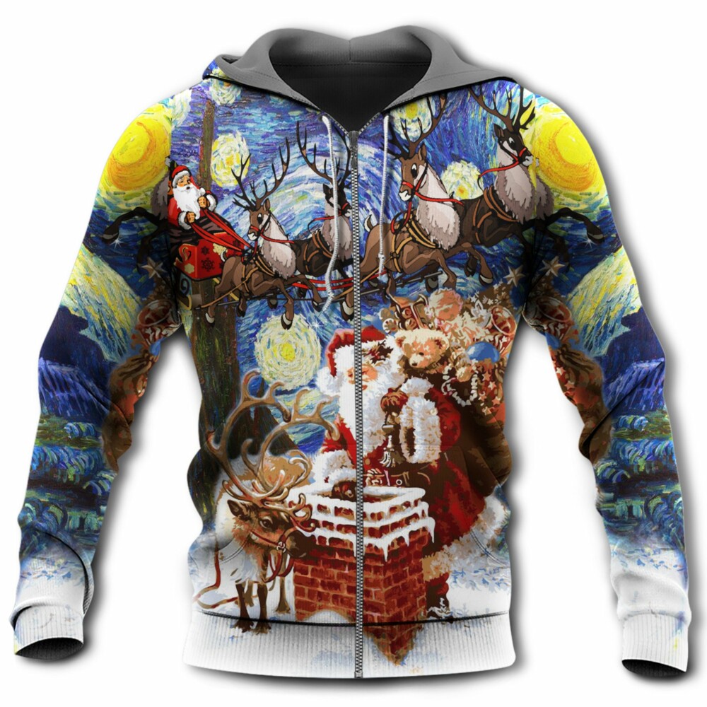 Christmas Santa Coming For You - Hoodie - Owl Ohh - Owl Ohh