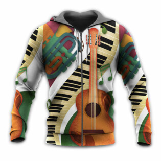 Guitar Vintage Classic Musician - Hoodie - Owl Ohh - Owl Ohh