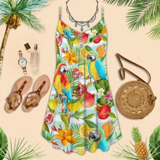 Parrot Love Tropical Summer Is Coming - Summer Dress - Owl Ohh - Owl Ohh