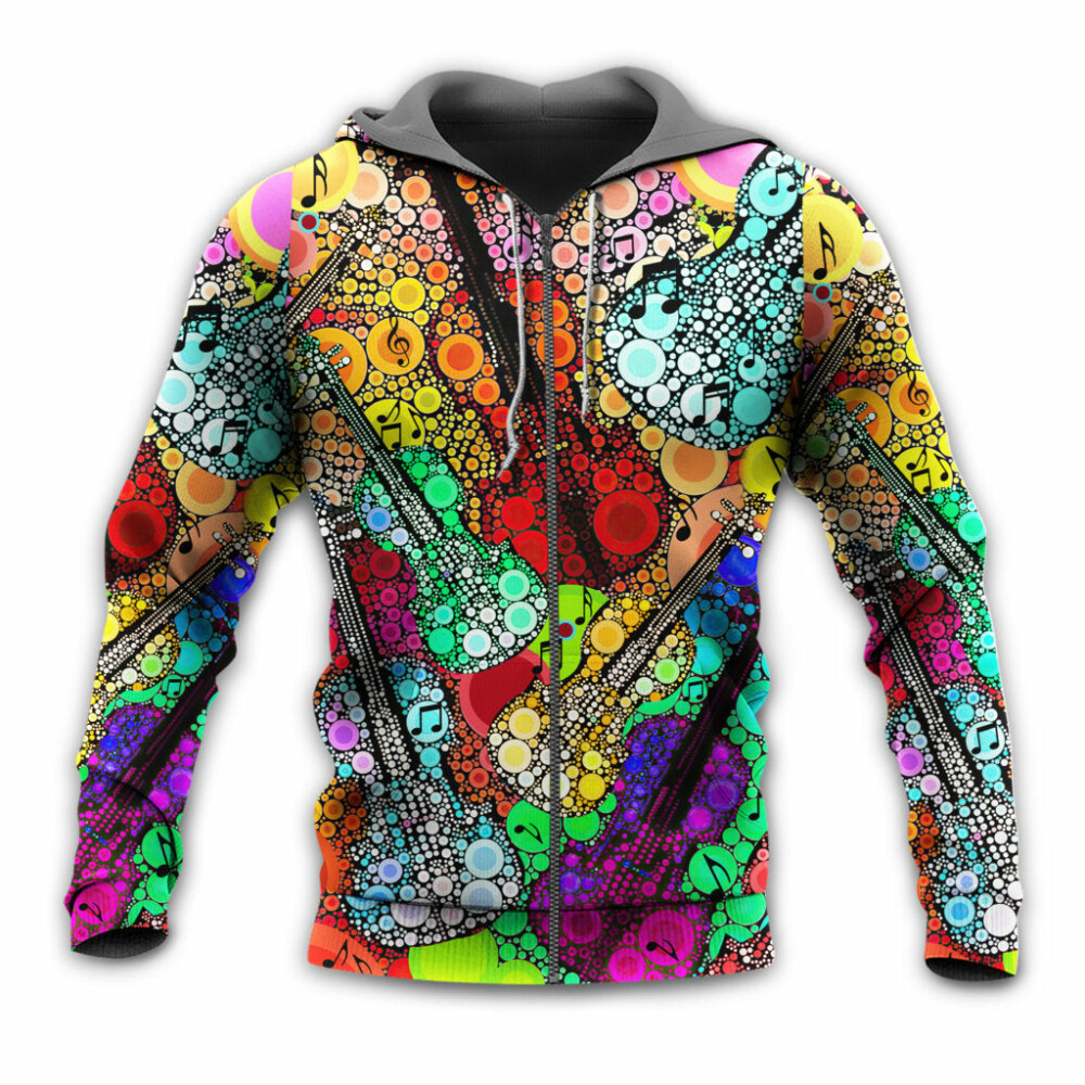 Guitar Scroll Bubble Colorful - Hoodie - Owl Ohh - Owl Ohh
