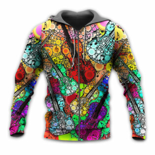 Guitar Scroll Bubble Colorful - Hoodie - Owl Ohh - Owl Ohh