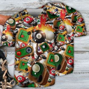 Billiard Make Your Own Luck - Baseball Jersey - Owl Ohh - Owl Ohh
