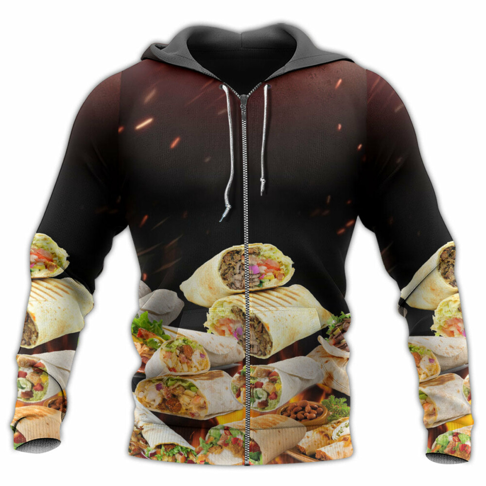 Food Burritos Fast Food Delicious - Hoodie - Owl Ohh - Owl Ohh
