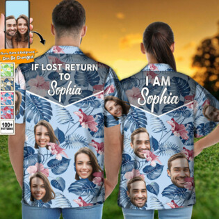 Couple Funny Tropical Style Custom Photo - Hawaiian Shirt - Personalized Photo Gifts for men and women, kids - Owl Ohh