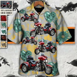 Motorcycle Depicting Patents Vintage - Hawaiian Shirt - Personalized Photo Gifts, Custom Photo Gifts, Personalized Gifts Ideas for men and women, kids - Owl Ohh