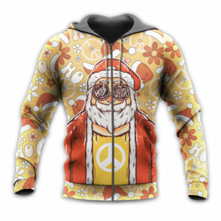 Christmas Santa Cutie Hippie Groovy - Hoodie - Owl Ohh - Owl Ohh