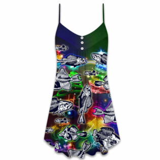 Fishing Lover Amazing Christmas - V-neck Sleeveless Cami Dress - Owl Ohh - Owl Ohh