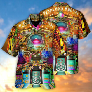Skee Ball Ball Games Playland Arcade - Hawaiian Shirt - Owl Ohh - Owl Ohh