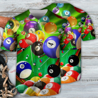 Billiard Where's The Cue Ball - Baseball Jersey - Owl Ohh - Owl Ohh