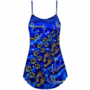 Christmas Never Walk Alone - V-neck Sleeveless Cami Dress - Owl Ohh - Owl Ohh