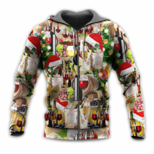 Christmas Wine For A Christmas Night - Hoodie - Owl Ohh - Owl Ohh