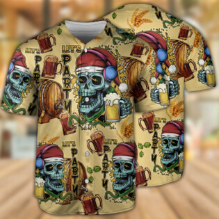 Skull Merry Xmas - Baseball Jersey - Owl Ohh - Owl Ohh