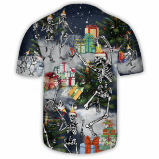 Skull Dancing With Christmas - Baseball Jersey - Owl Ohh - Owl Ohh