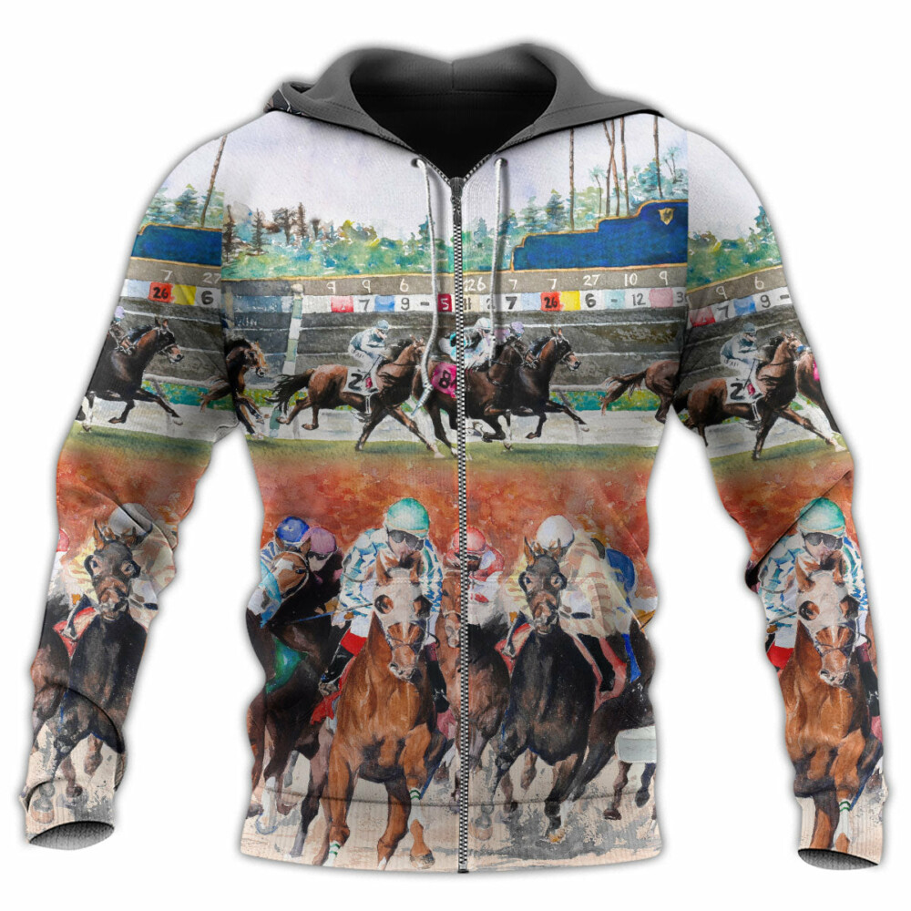 Horse Racing Wild Power - Hoodie - Owl Ohh - Owl Ohh