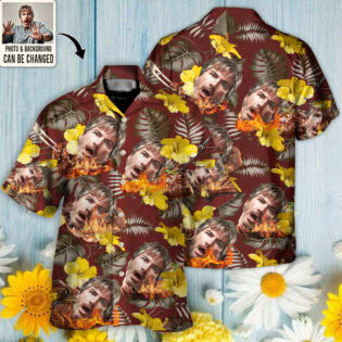 BBQ You Want Tropical Style Custom Photo - Hawaiian Shirt - Personalized Photo Gifts for men and women, kids - Owl Ohh