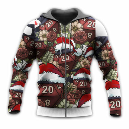 Christmas D20 Witch Dice D20 Xmas Vibe - Hoodie - Owl Ohh - Owl Ohh