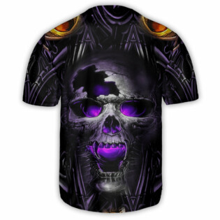 Skull Hello Darkness Smile - Baseball Jersey - Owl Ohh - Owl Ohh