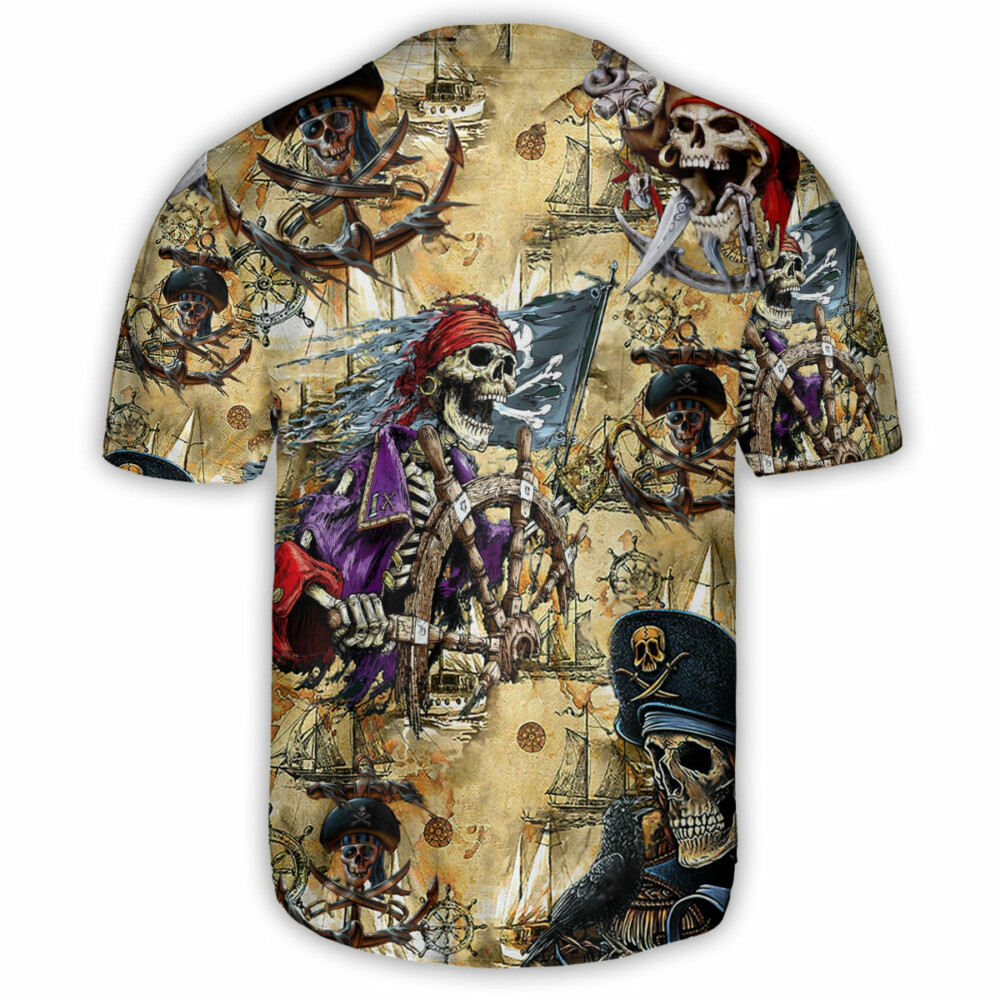 Skull Pirate Amazing Pirate - Baseball Jersey - Owl Ohh - Owl Ohh